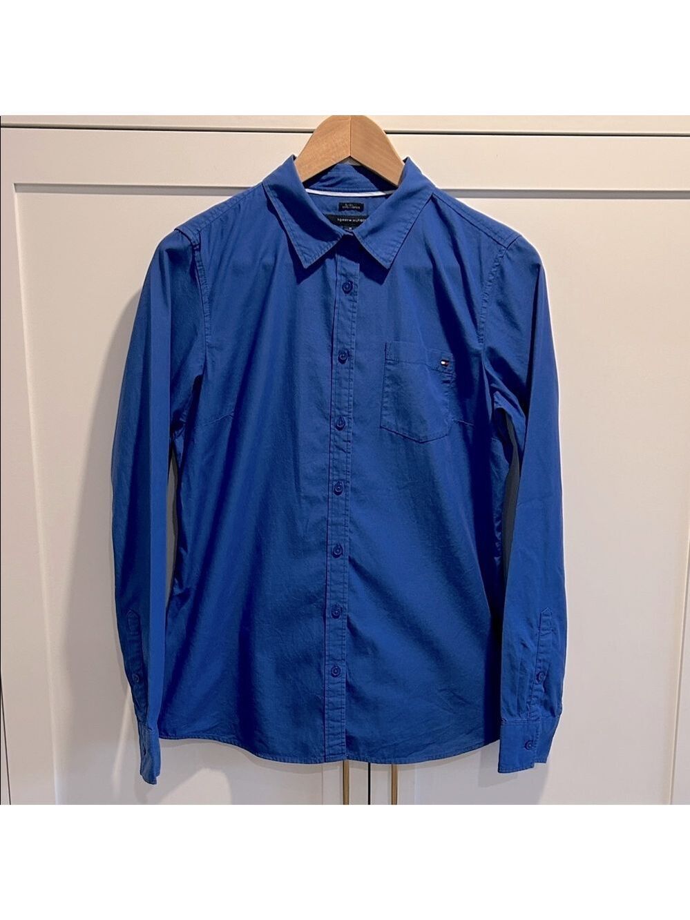 Tommy Hilfiger Vibrant blue Button-Down Shirt Classic Fit Size Medium